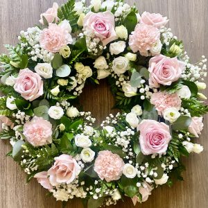 Wreath (White & Pink)