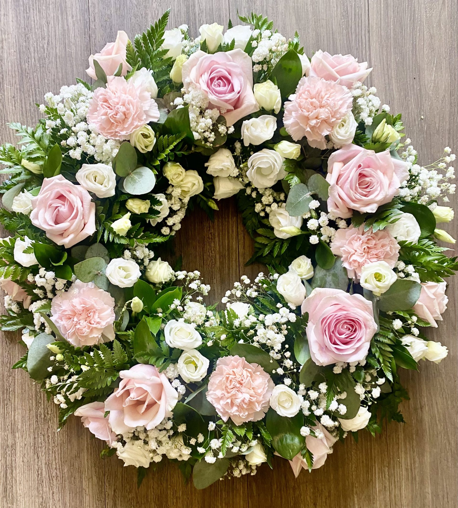 Wreath (White & Pink)