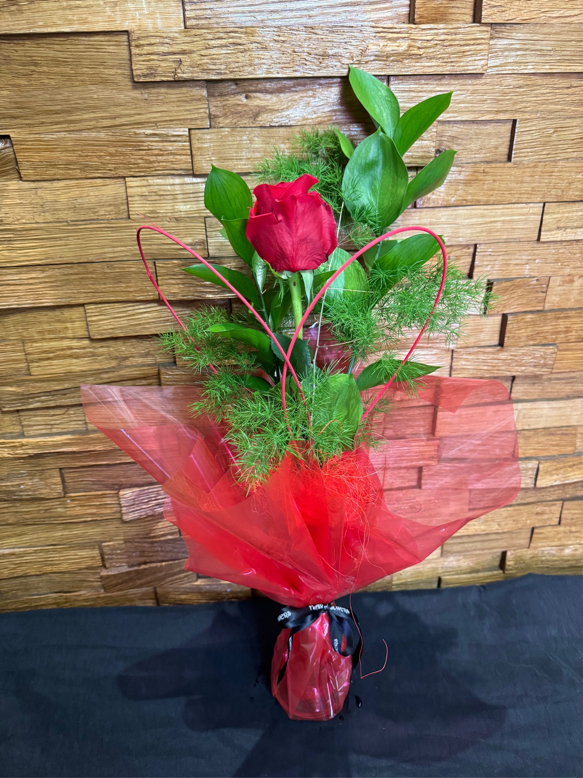 Your The One Red Rose in an Elegant Vase