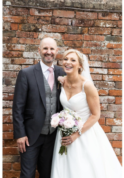 hand tied wedding bouquet