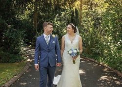hand tied wedding bouquet