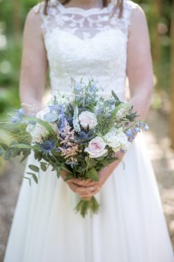 hand tied wedding bouquet