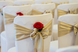 chair flowers