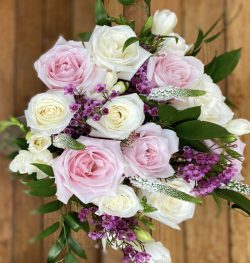hand tied wedding bouquet